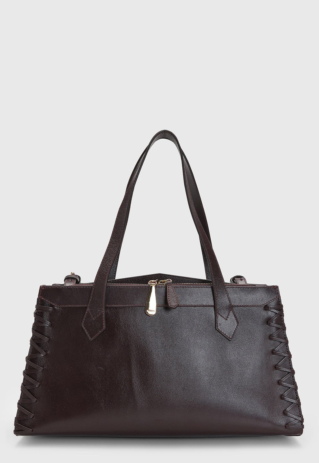 Bolsa Feminina Arezzo Grande Trançado Dark