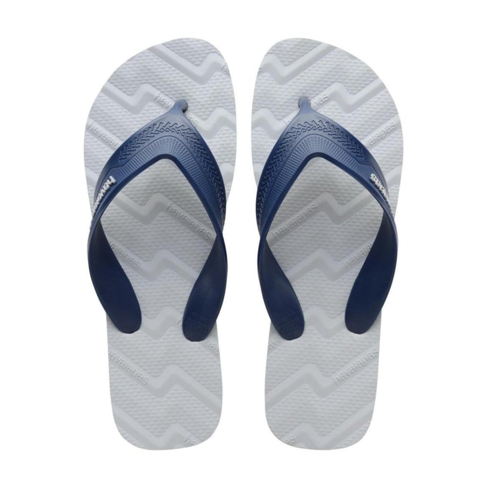 Chinelo Masculino Havaianas Track Waves Cinza/Azul Incolor