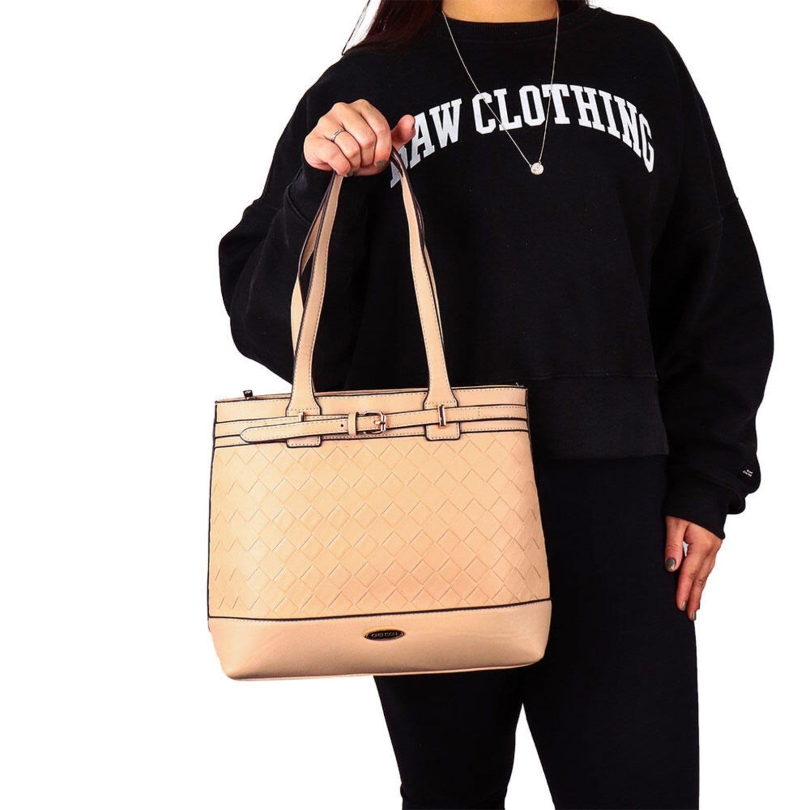 Vista 2 Bolsa Feminina Chenson Cg84469 1824469 Chenson bege