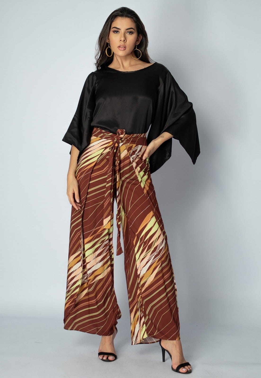 Calça Envelope Amazonia Vital Longa Viscose Background