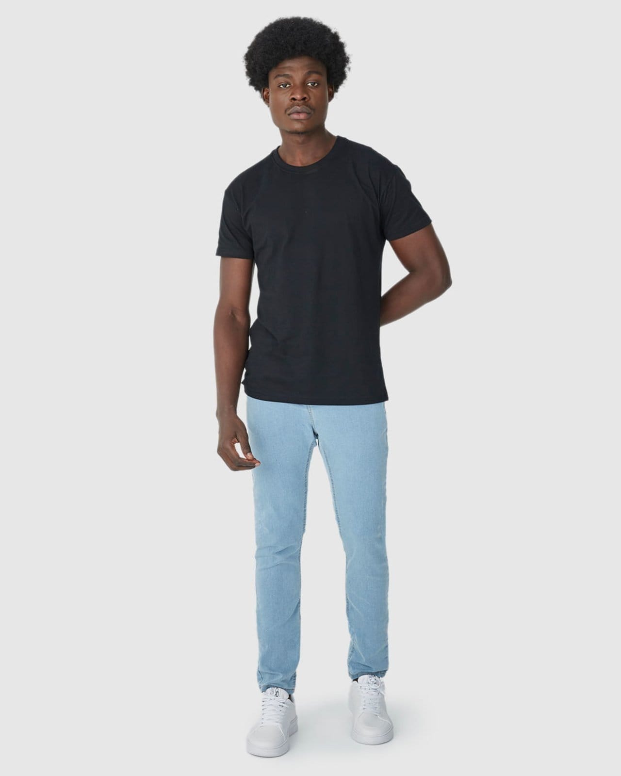 Calça Masculina Skinny Em Flex Jeans