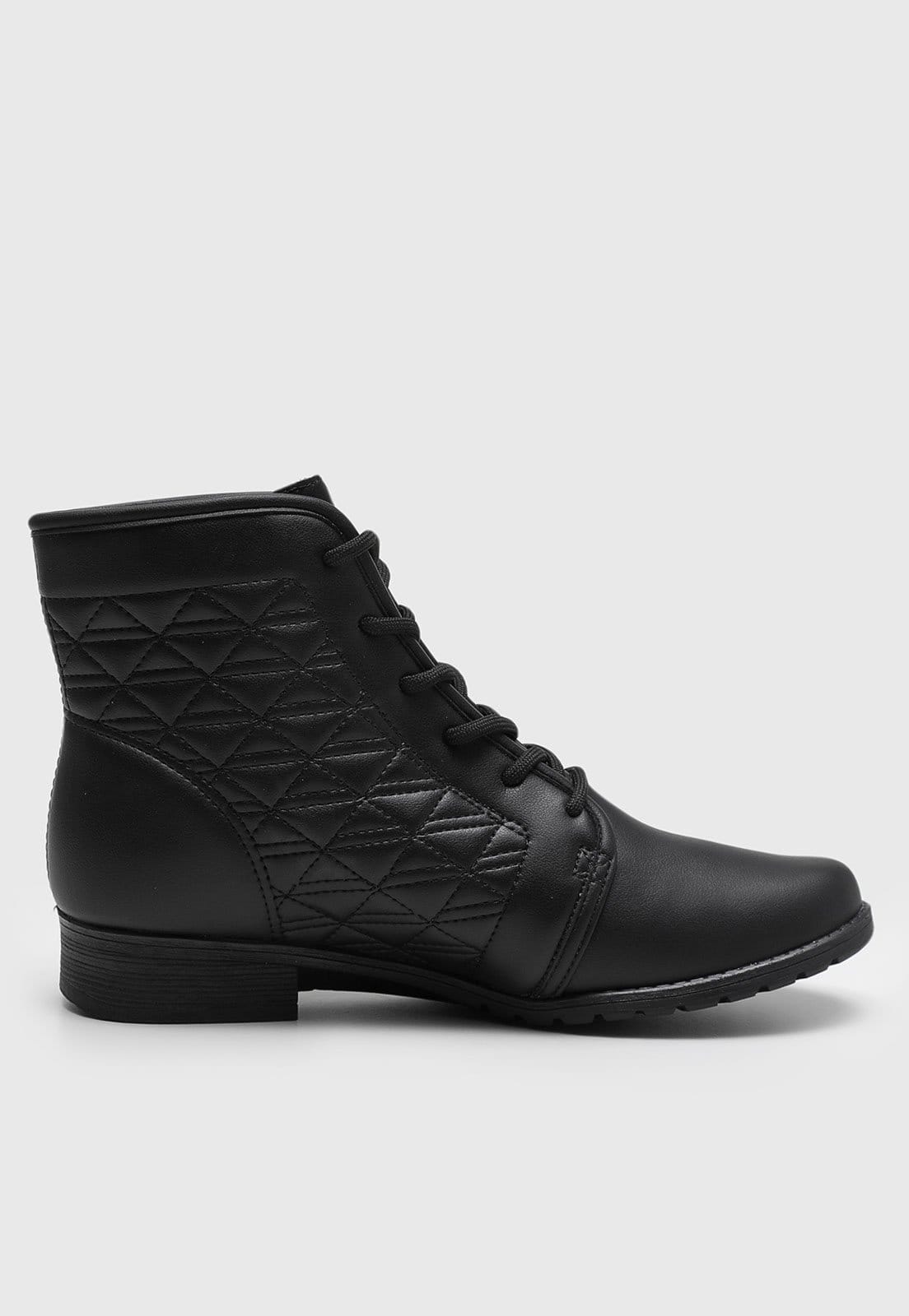 Vista 2 Bota Dakota Matelassê Preta Dakota preto