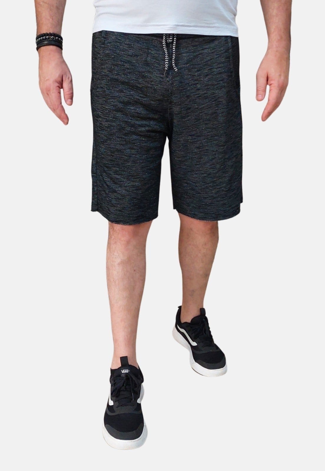 Bermuda Moletom Masculina Academia Boen Jeans Mescla