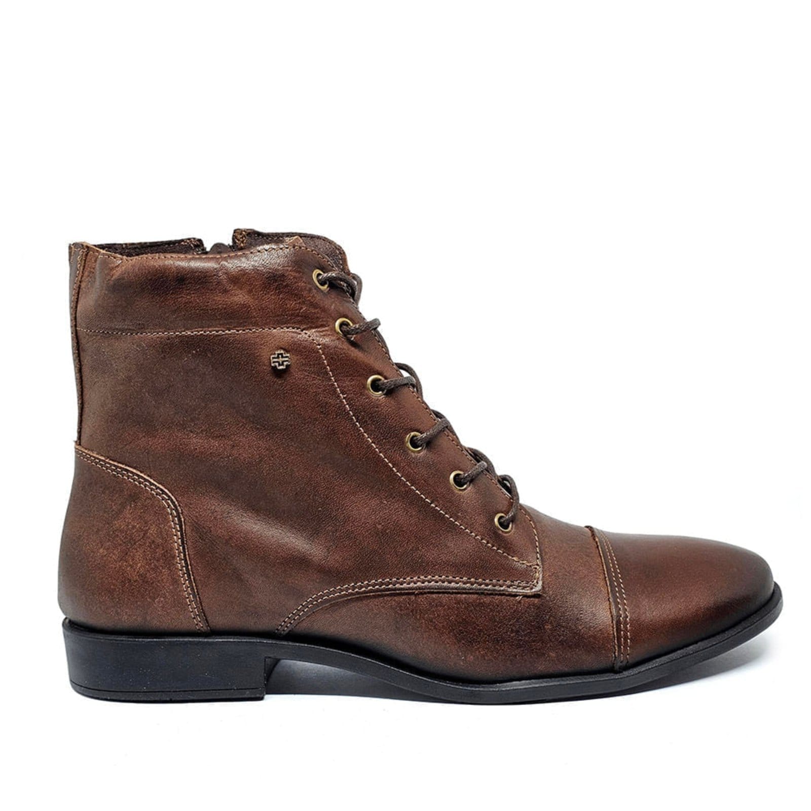 Bota Luna Couro Pinhao - LUN688