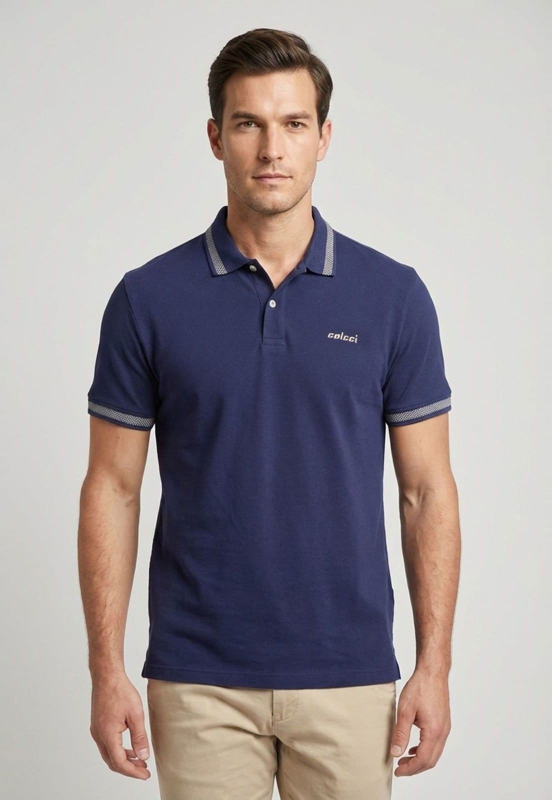 Polo Masculina Colcci Detalhe Contrastante