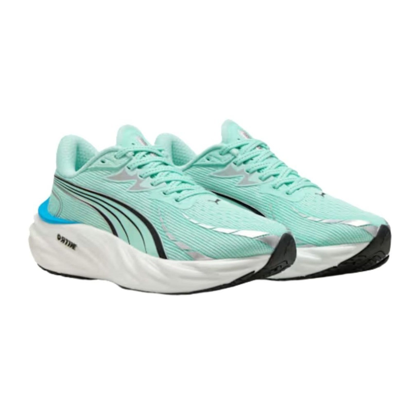 Vista 2 Tênis Corrida Feminino Puma Velocity Nitro 4 Puma verde