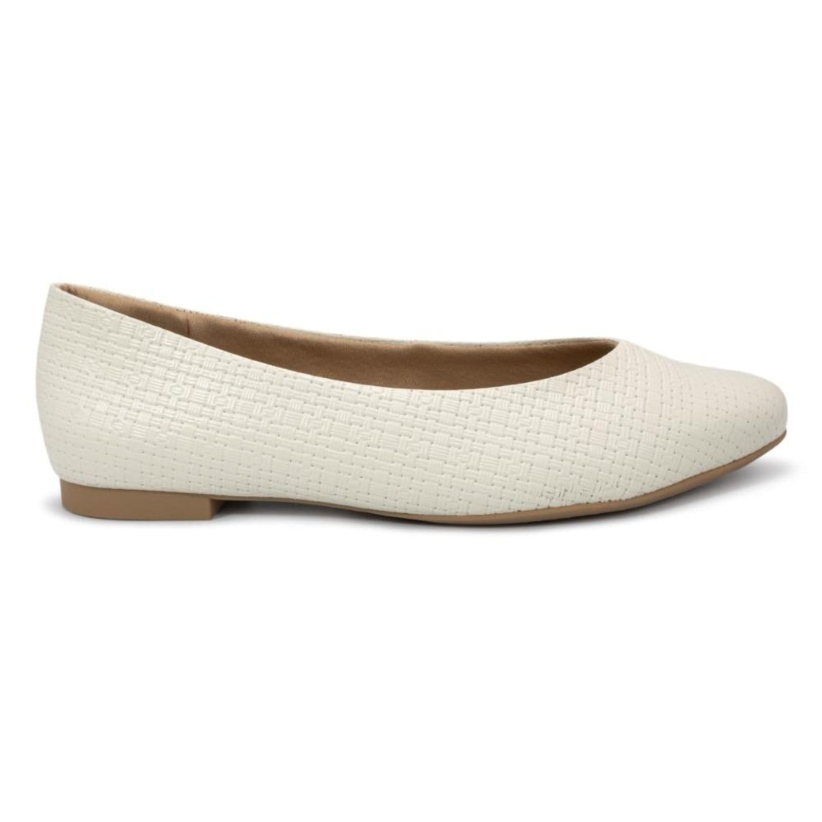 Sapatilha Usaflex Feminina Couro Casual UD08001 Off-white