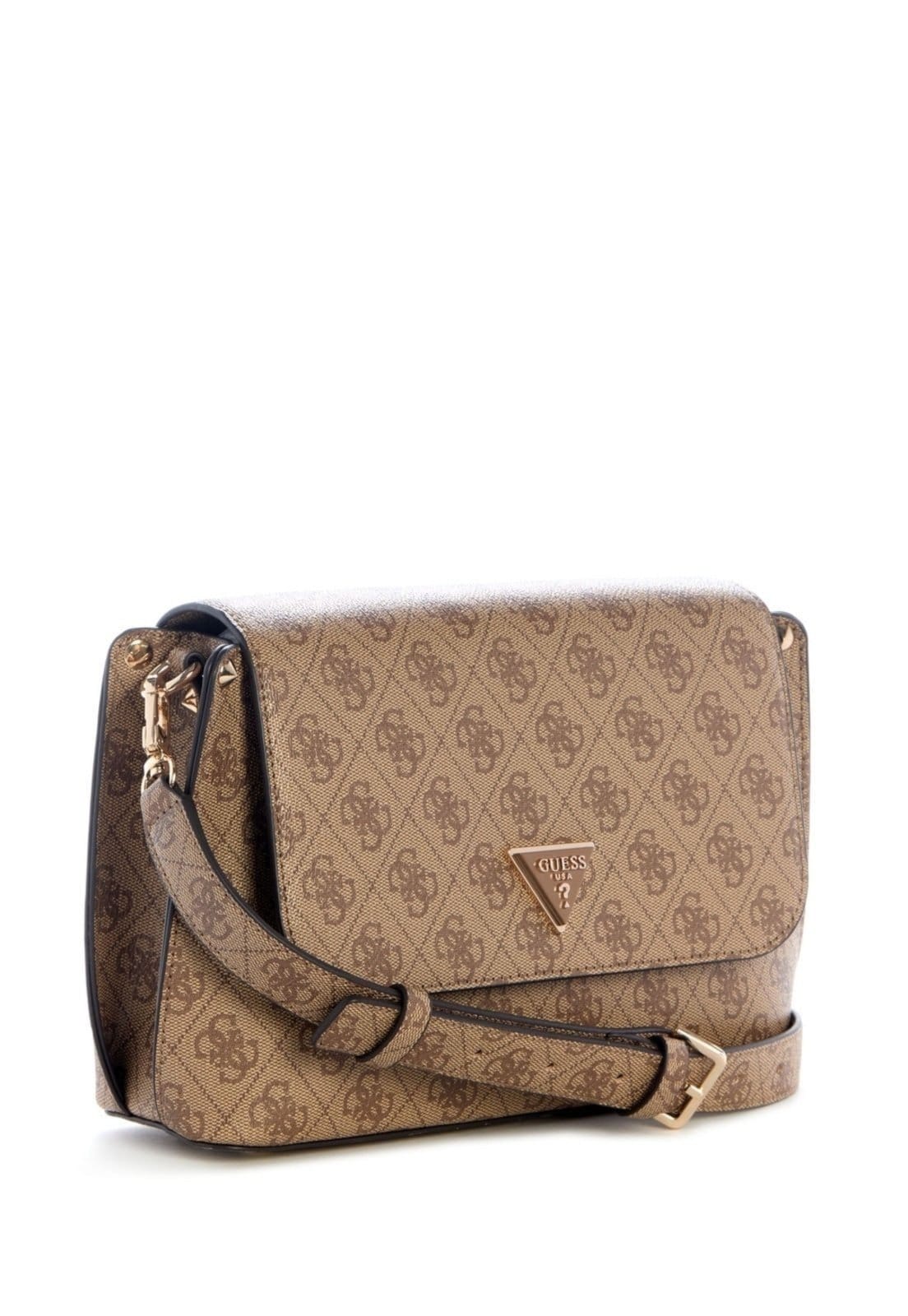 Vista 2 Bolsa Guess Meridian Ii Flap Crossbody Bege Guess amarelo