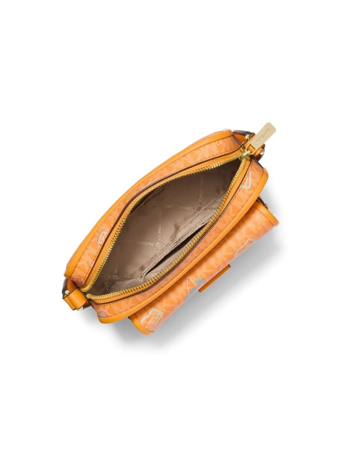 Vista 2 Bolsa Transversal Bradshaw Mini 35T5g2bc0i890 Michael Kors laranja