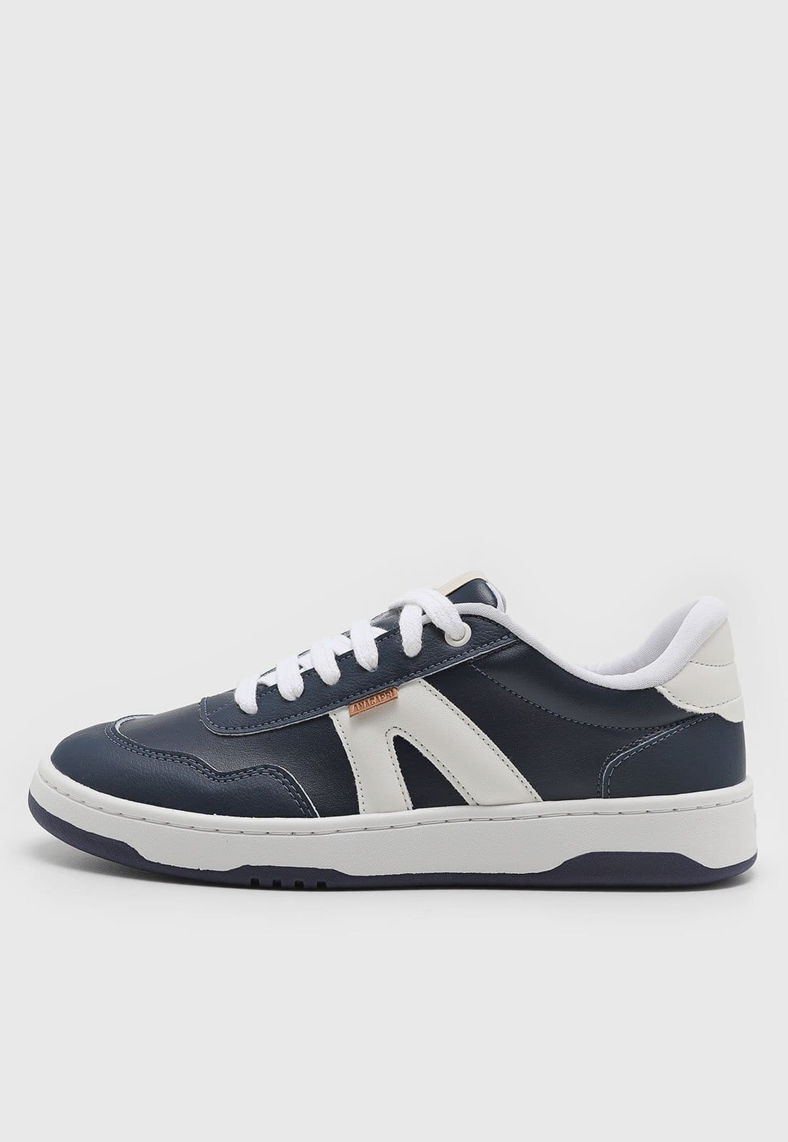 Vista principal Tênis Feminino Anacapri Urbano e Branco Anacapri azul marinho