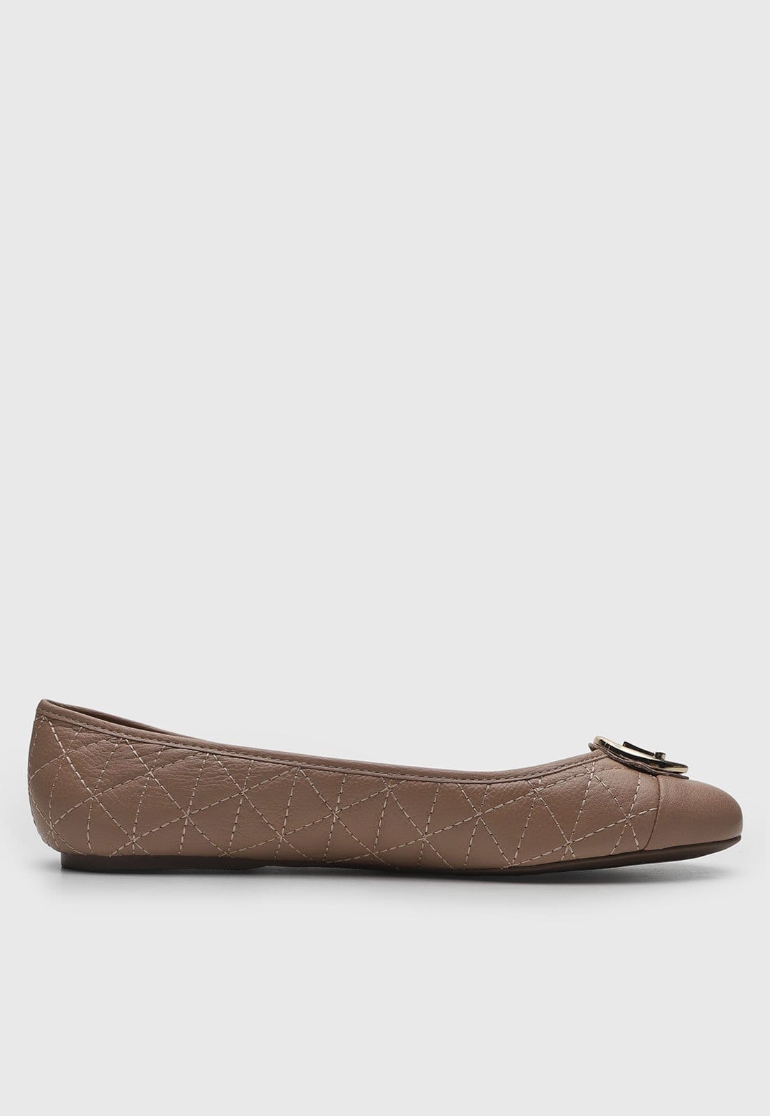 Vista 2 Sapatilha Feminina Jorge Bischoff Matelassê Jorge Bischoff marrom