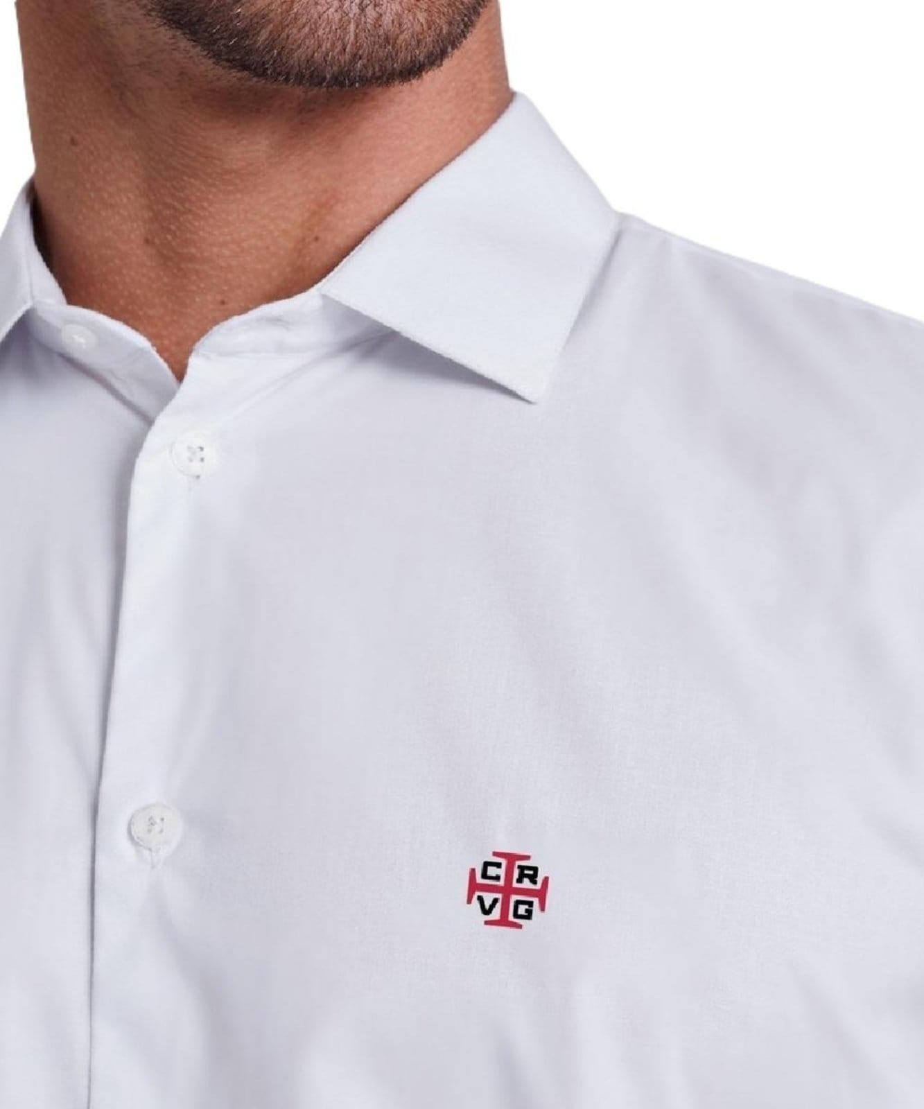 Vista 2 Camisa Enxuto Vasco Reserva branco