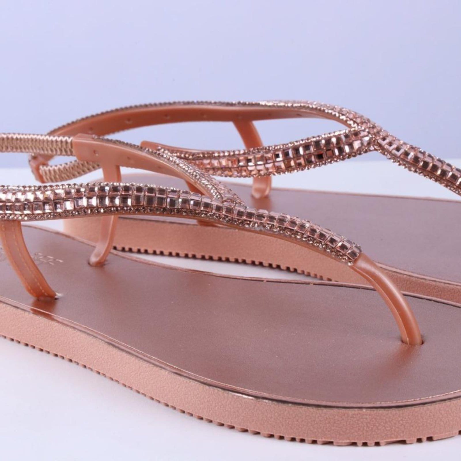 Vista 2 Rasteirinha Feminina Zariff Sd2402 Cobre Zariff incolor