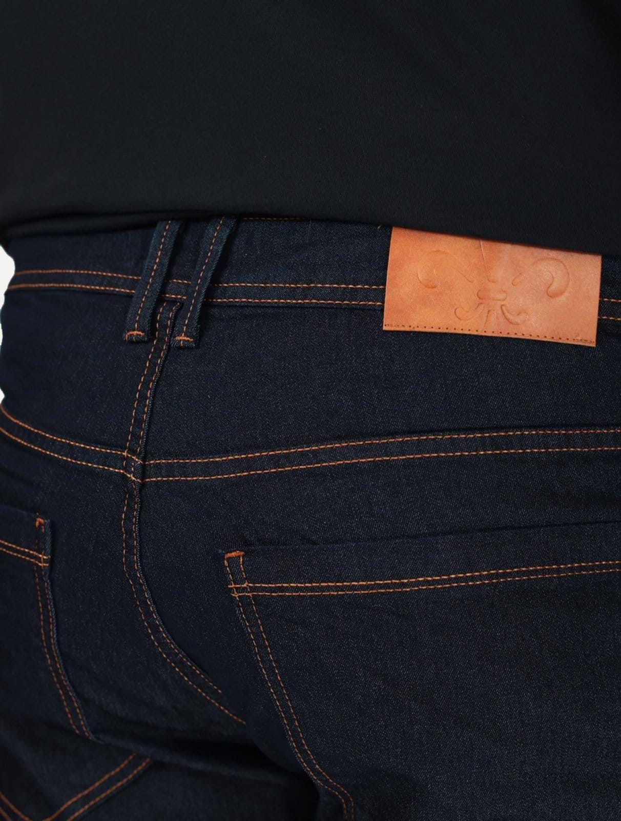 Vista 2 Calça Dudalina Masculina Slim Stretch Khahi Icon Escuro Dudalina jeans