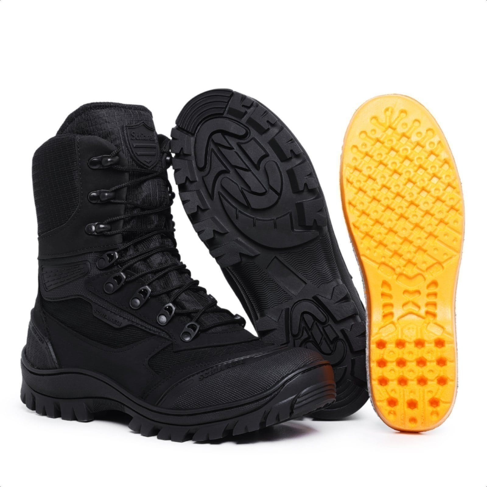 Coturno Militar Masculino Bota Tratorada Adventure Cano Curto Schiareli 930