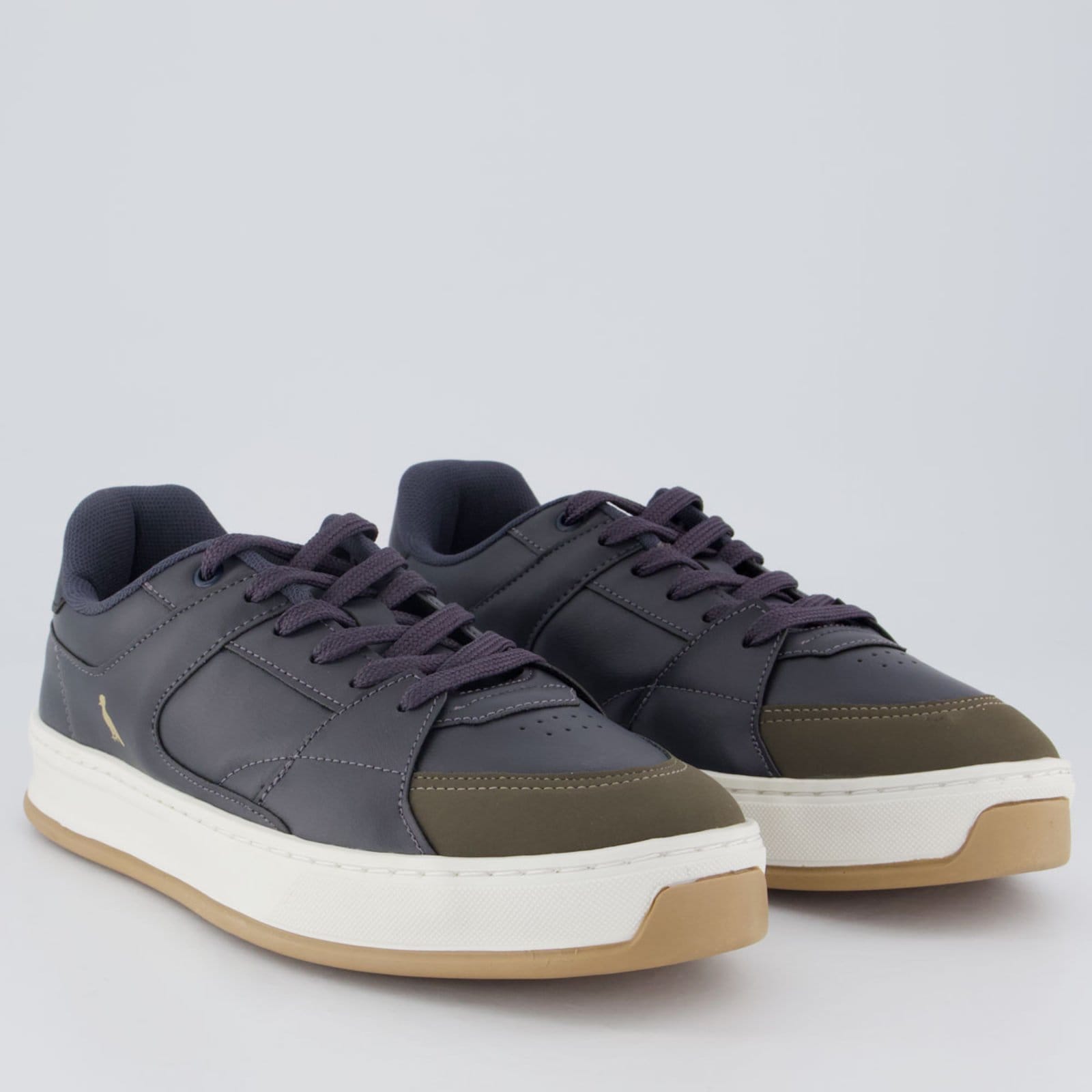 Vista 2 Tênis Reserva Roma e Marrom Reserva preto