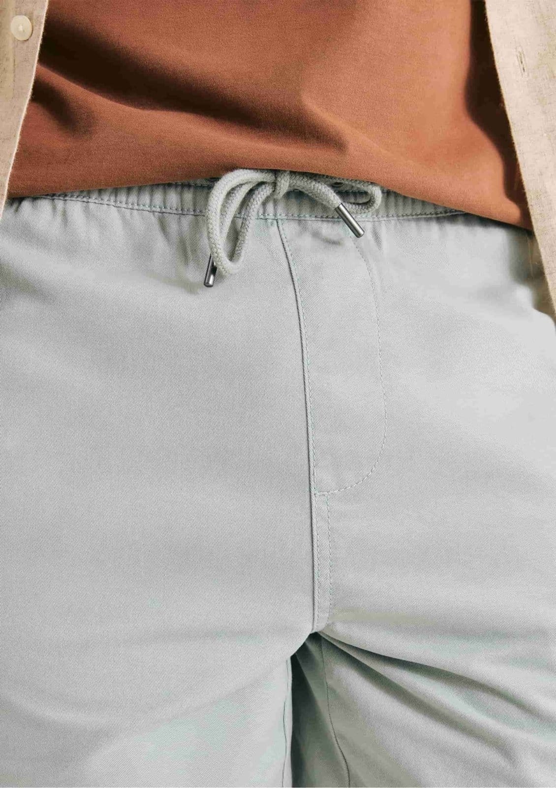 Vista 2 Shorts Masculino De Sarja Hering azul