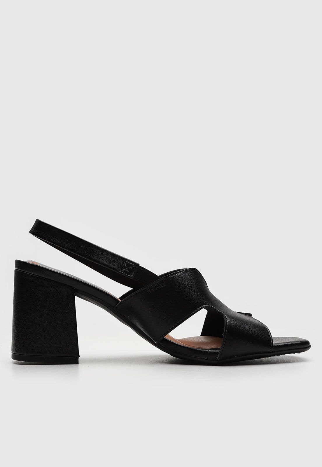 Vista 2 Sandália Beira Rio Recortes Preta BEIRA RIO preto