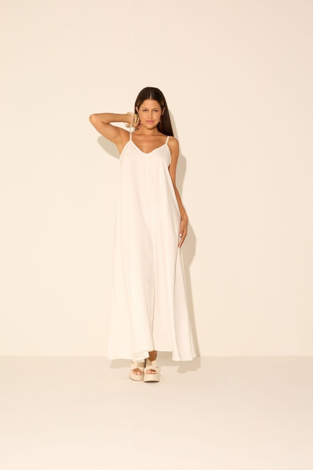 Vestido Vanibele Amplo Off White