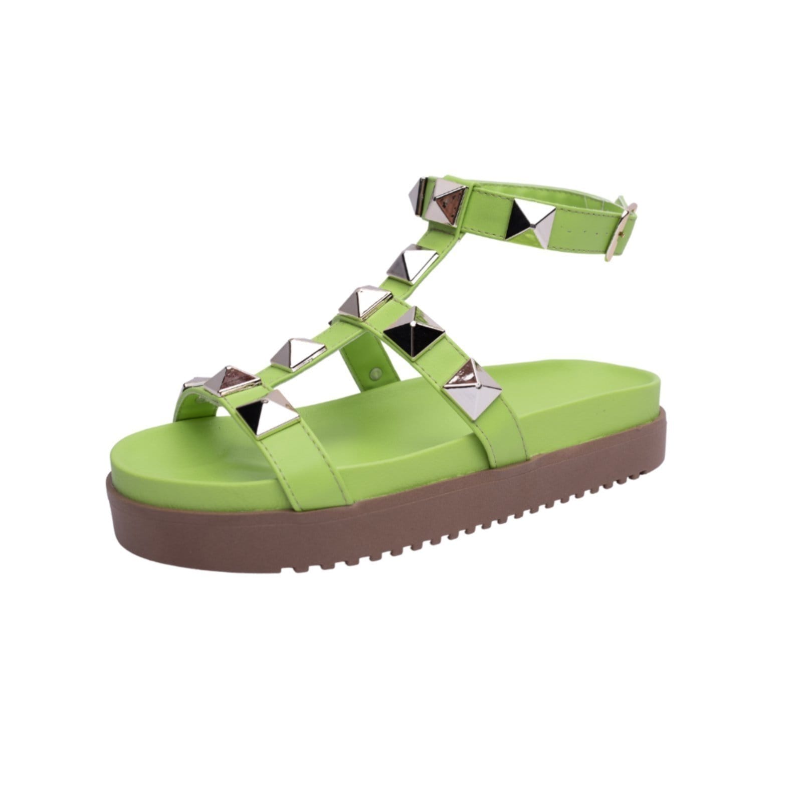 Sandalia Papete Rasteira Feminina Lima Piramide Sola Alta