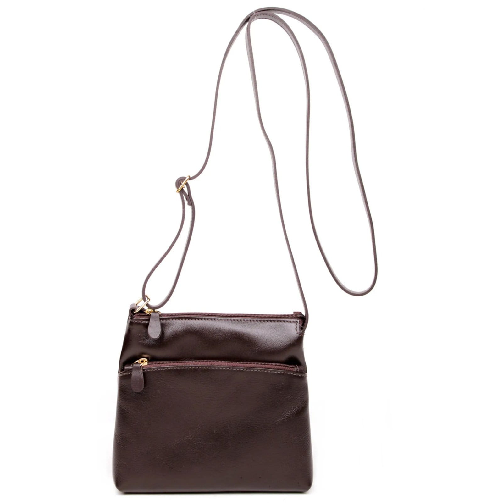 Bolsa Transversal em Couro Artlux - CAFE