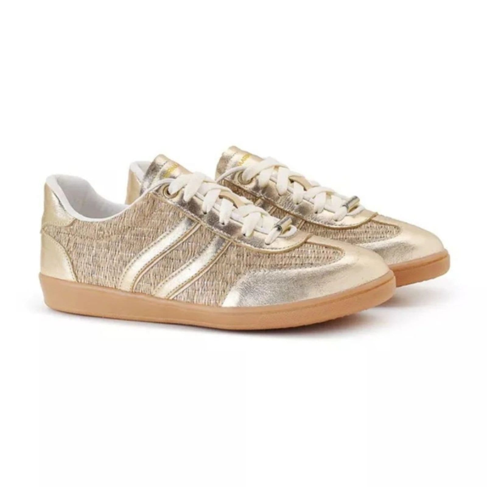 Vista 2 Tênis Feminino Marina Mello Mariana Ouro 12185 Marina Mello dourado