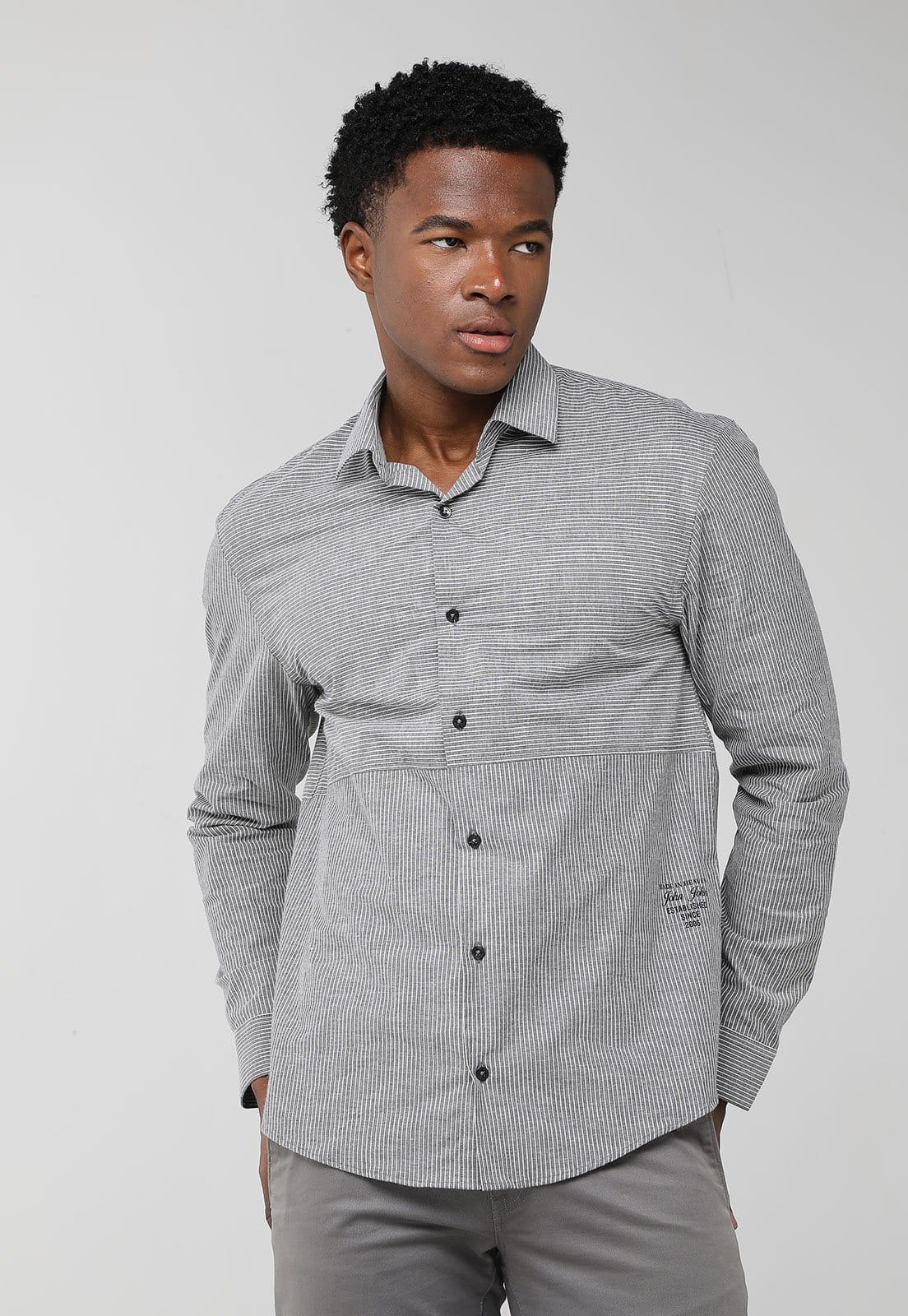Camisa Masculina John John Listrada
