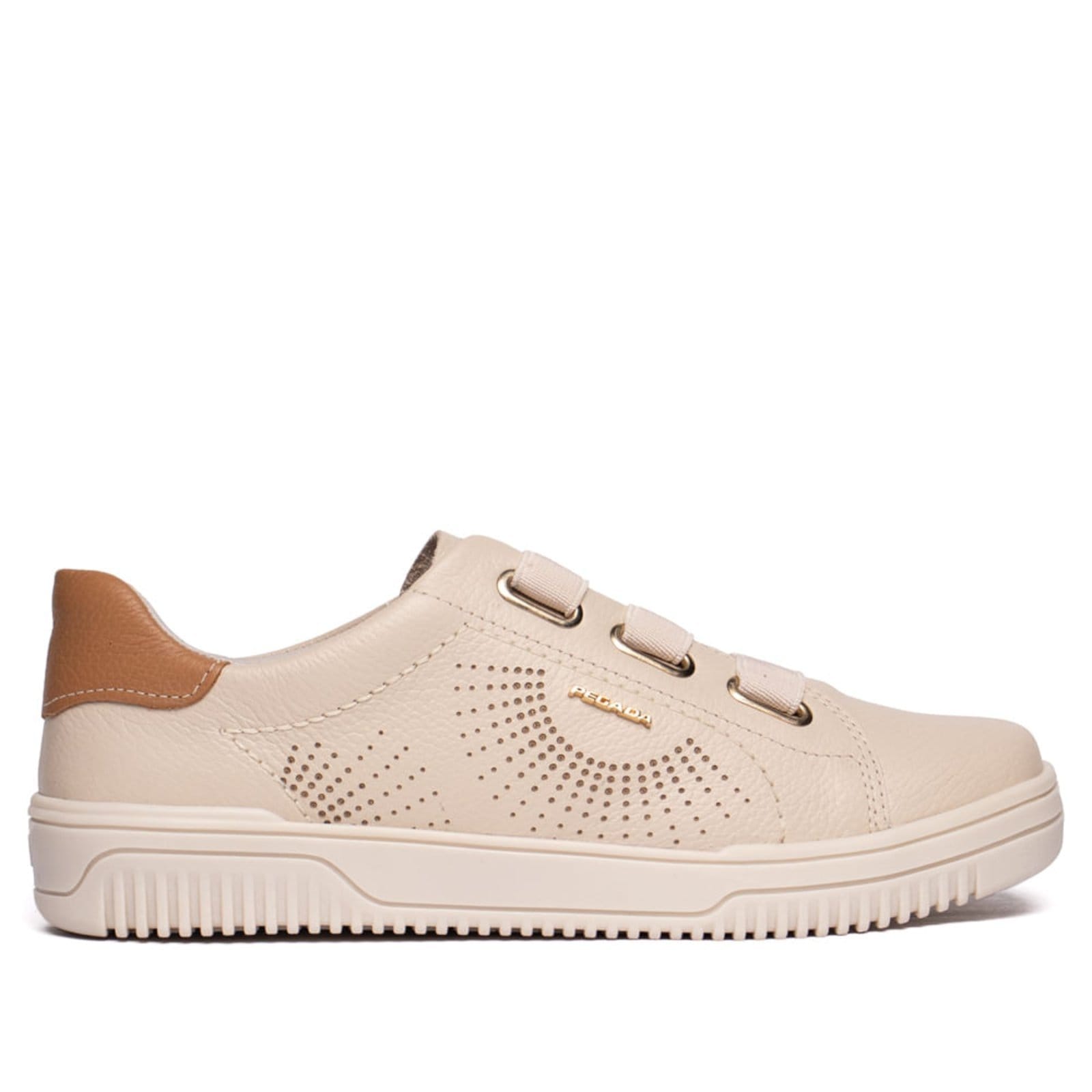 Tênis Feminino Pegada Couro Calce Fácil Trip Marrom