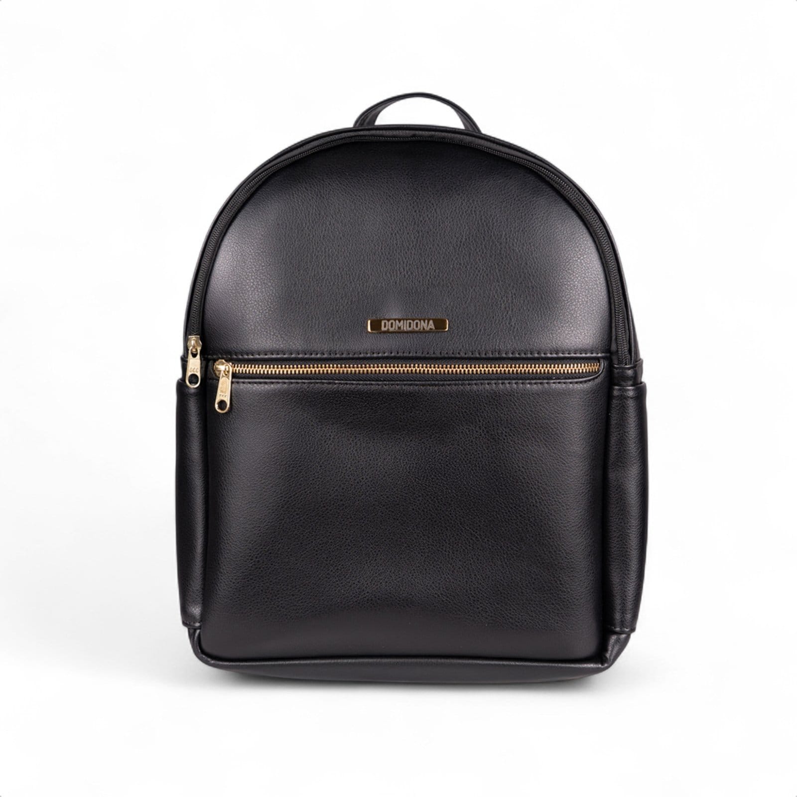 Mochila Preta Feminina Domidona Minimalista Grande Alças ajustáveis