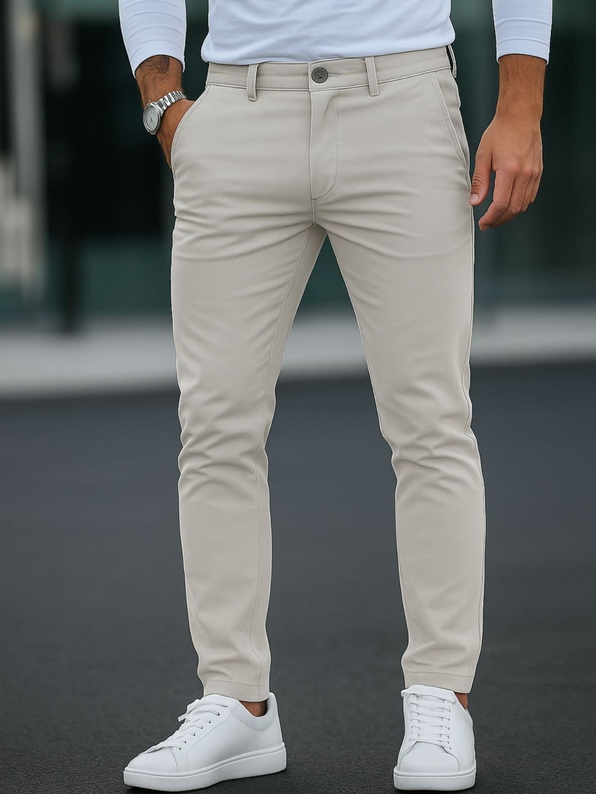 Calça Sarja Casual Masculina CKF Wear Com Bolsos Gelo