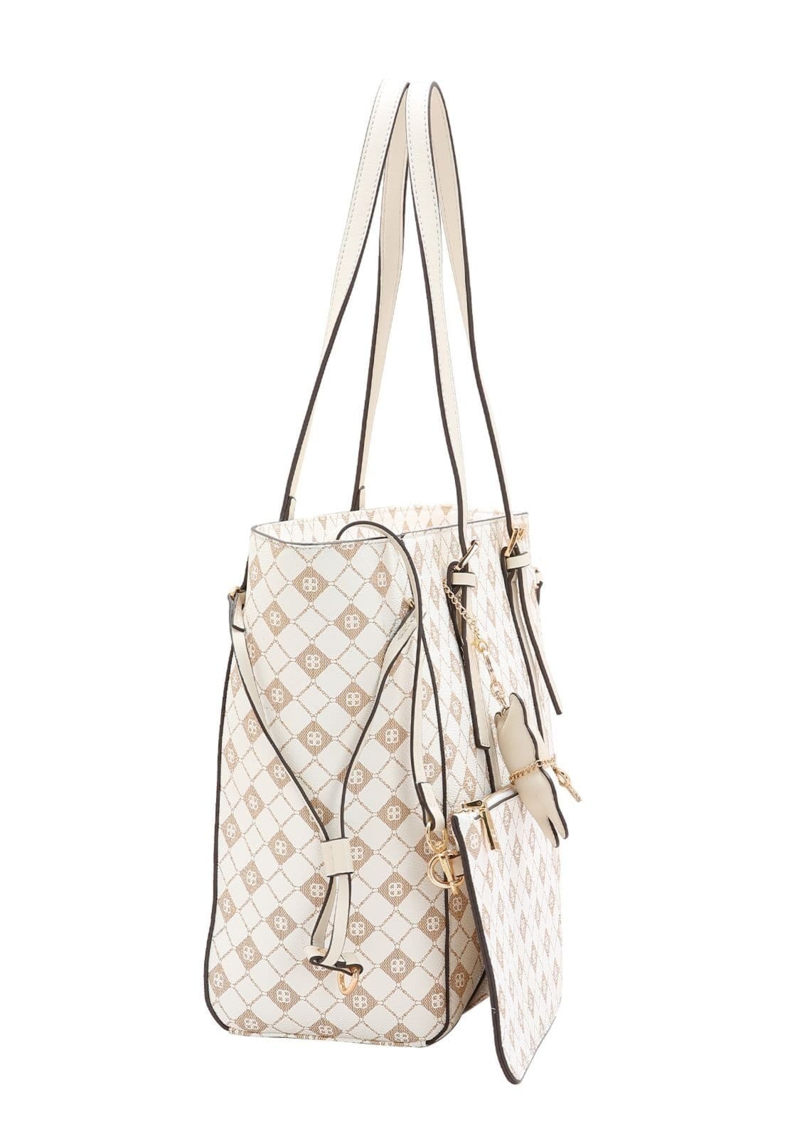 Vista 2 Bolsa Feminina Chenson Monograma Contemporâneo 3485382 Chenson café