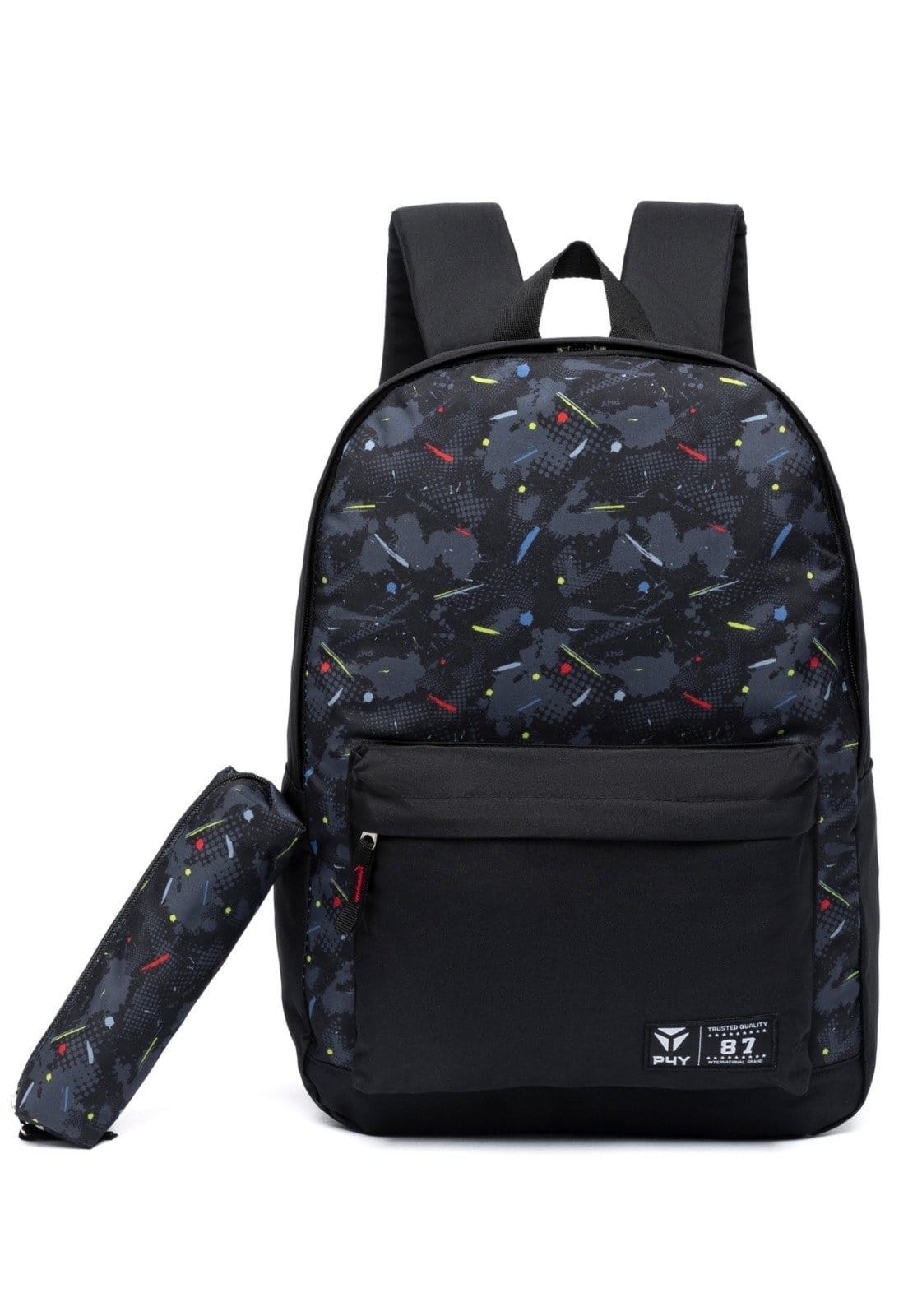 Kit Mochila Masculina Bolsa Escolar Espaçosa Resistente Com Estojo Faculdade