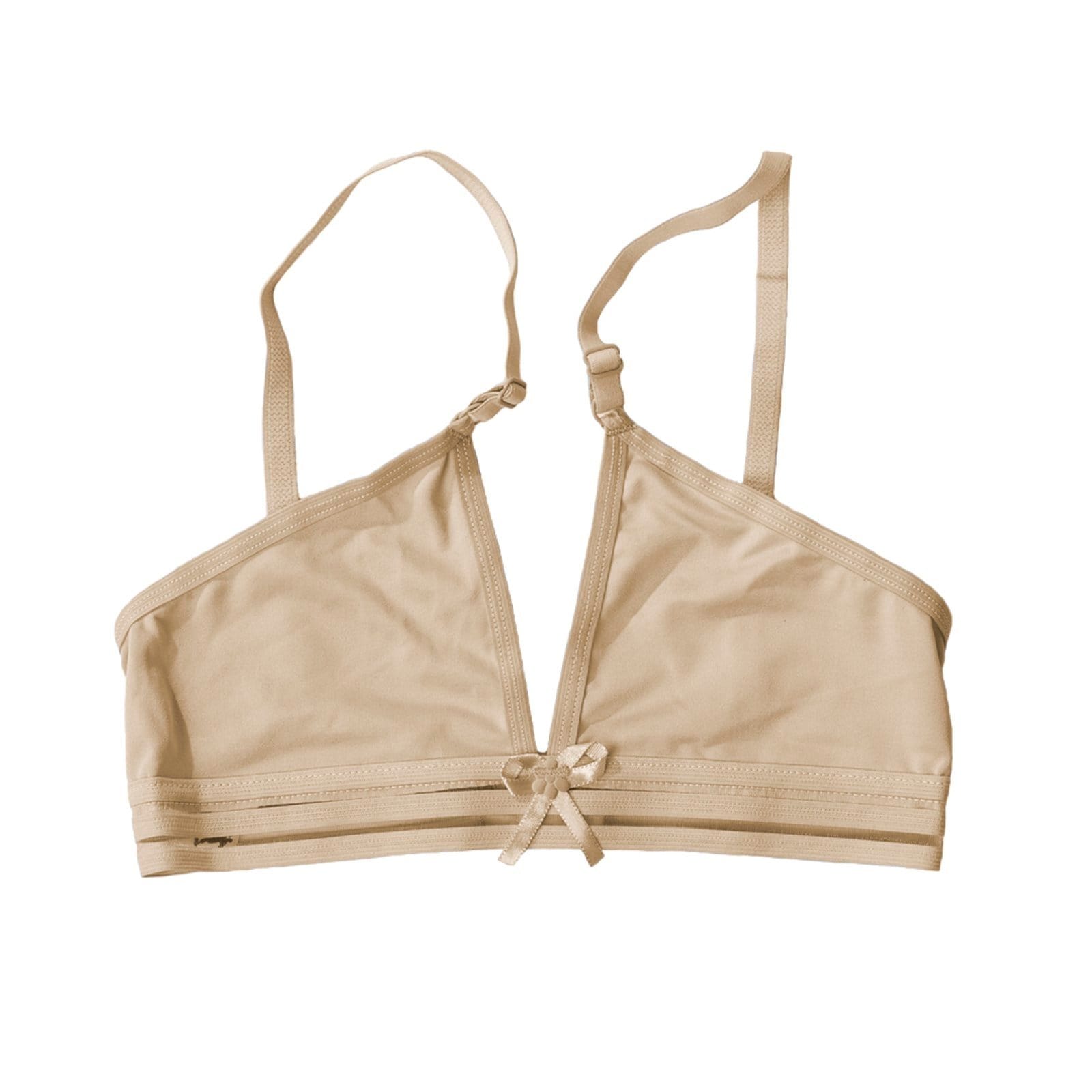 Sutiã Gabi Lingerie Sem Bojo Microfibra Top Menina Moça Juvenil Liso Alças Reguláveis Confortável Roupa de Menina Elegante