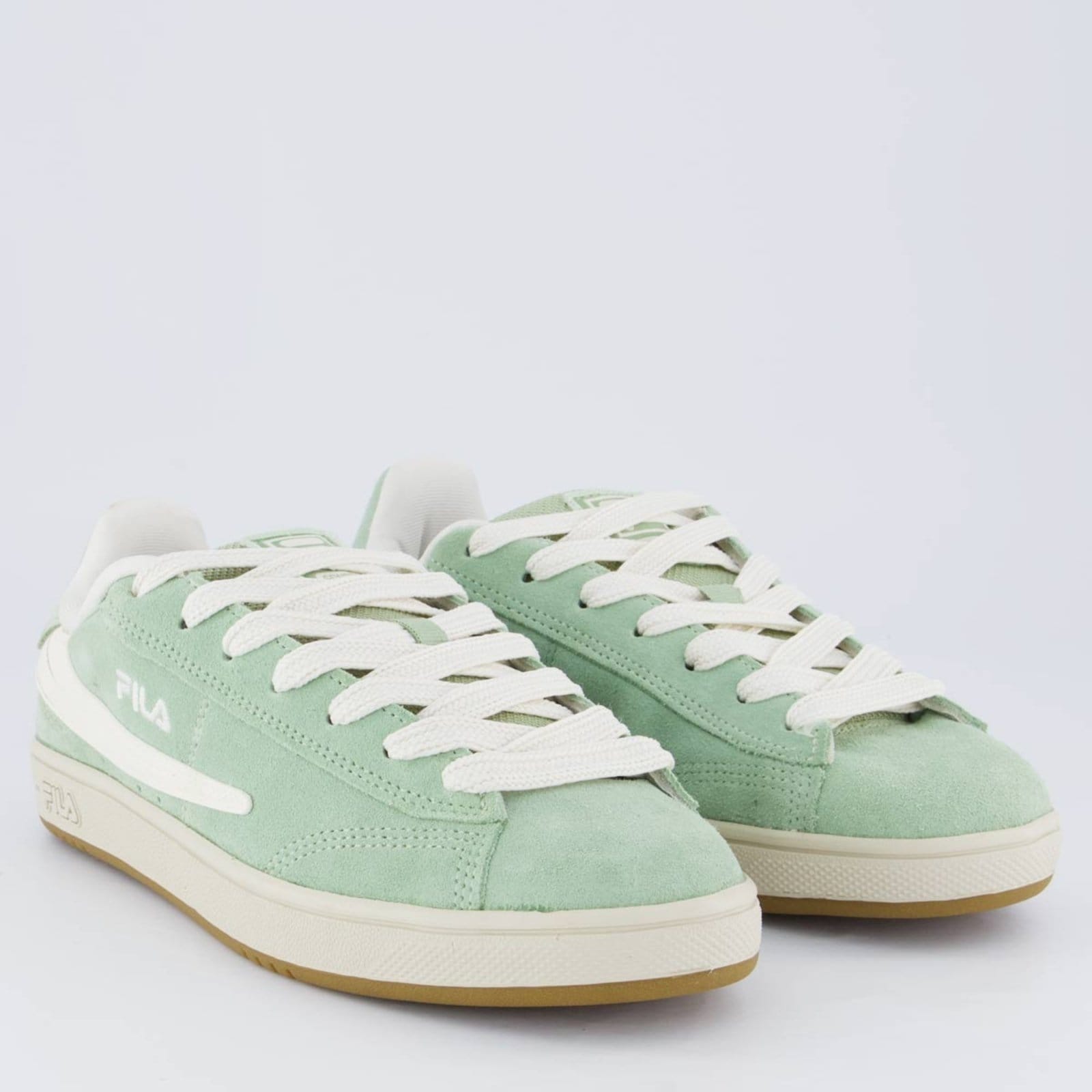 Vista 2 Tênis Fila Court 90 Feminino e Bege Fila verde
