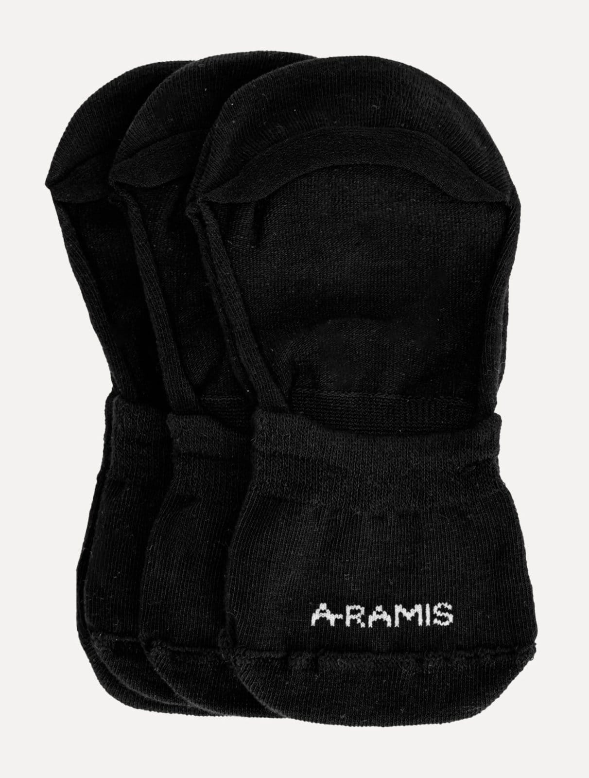 Meia Aramis Masculina Invisível Preta Kit 3 Pares