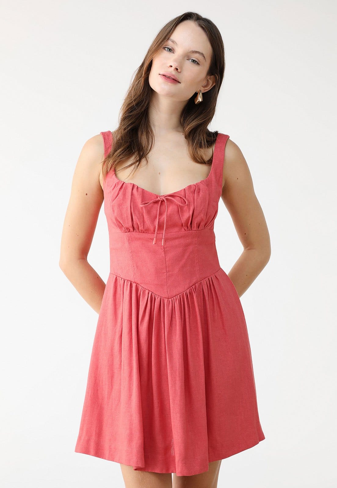 Vestido Feminino FARM Alças Ajustáveis