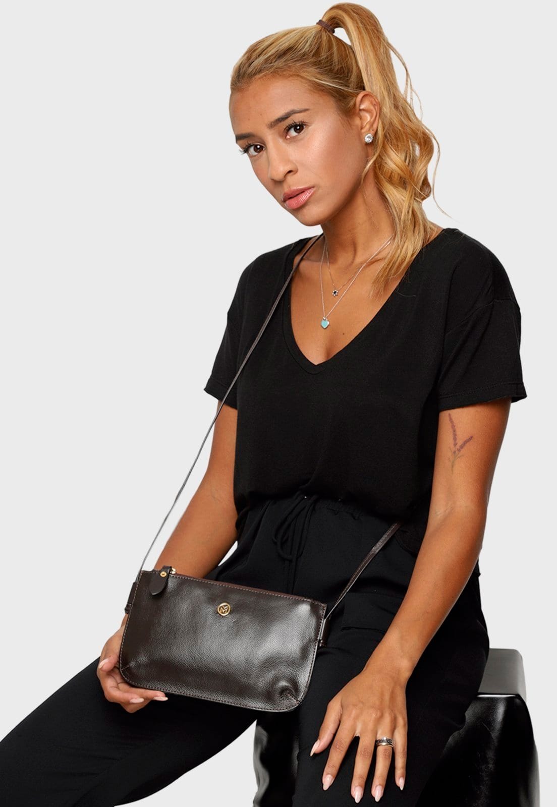 Bolsa Transversal Couro Mariart 201MRT