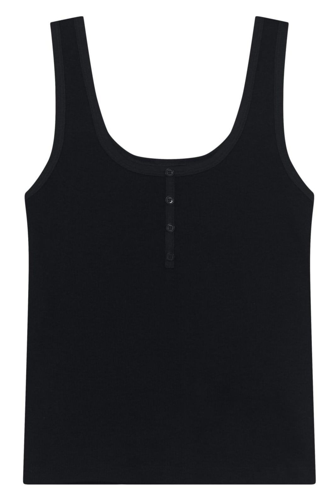 Vista 2 Blusa feminina em ribana Essendi Essendi preto