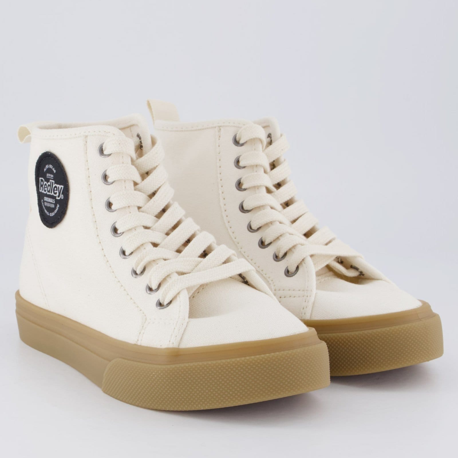 Vista 2 Tênis Redley High Látex Feminino Off White Redley branco white