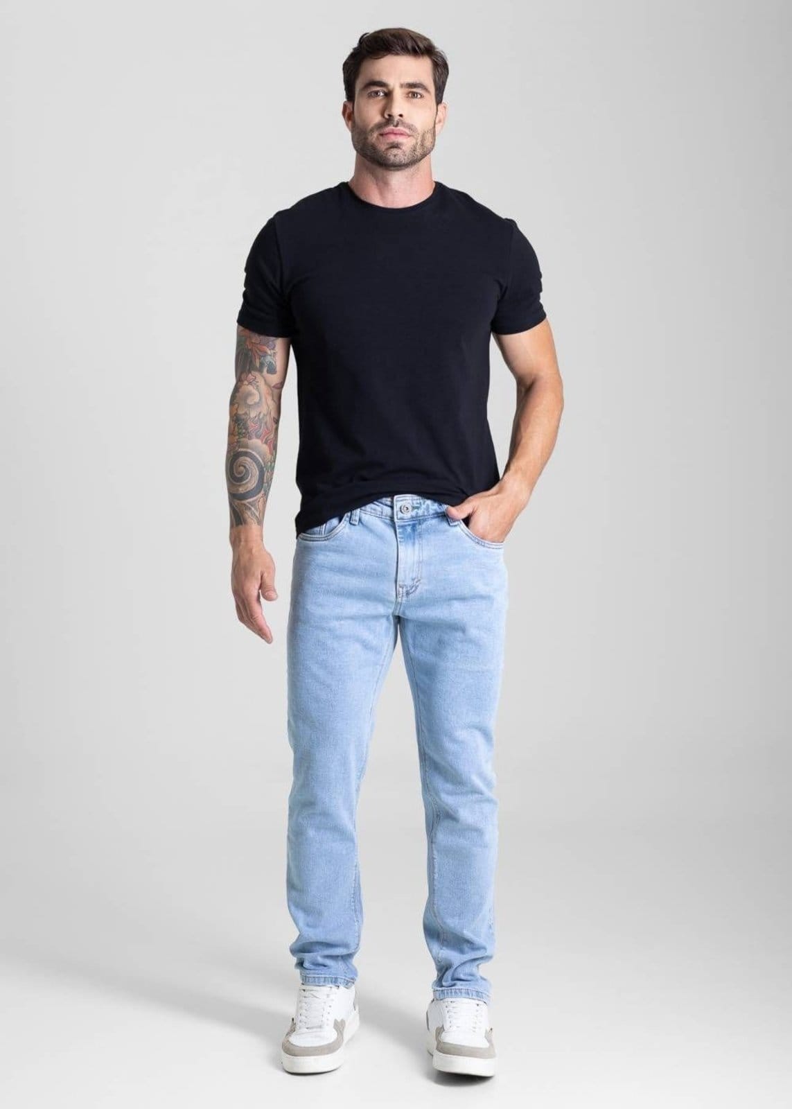 Vista 2 Calça Jeans Sawary Slim - 281815 Sawary azul