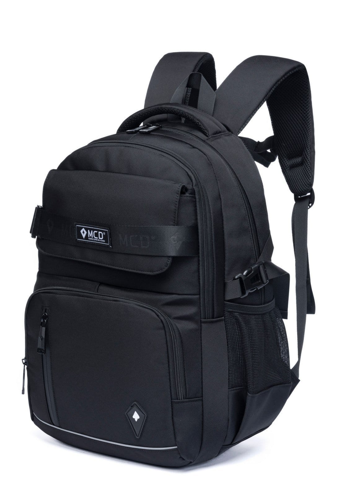 Vista 2 Mochila Masculina Reforçada Universitaria Resistente MCD preto