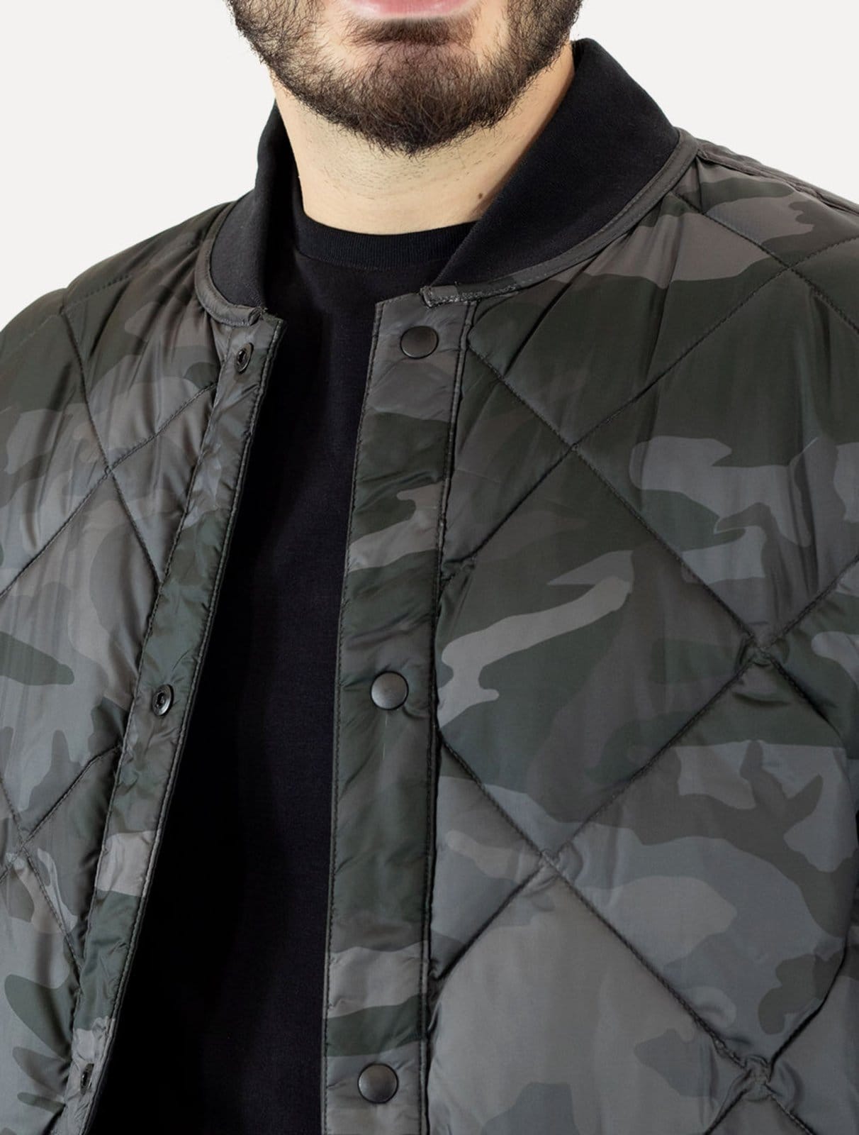 Vista 2 Jaqueta Calvin Klein Jeans Dupla Face Bomber Reversivel Preta Calvin Klein preto