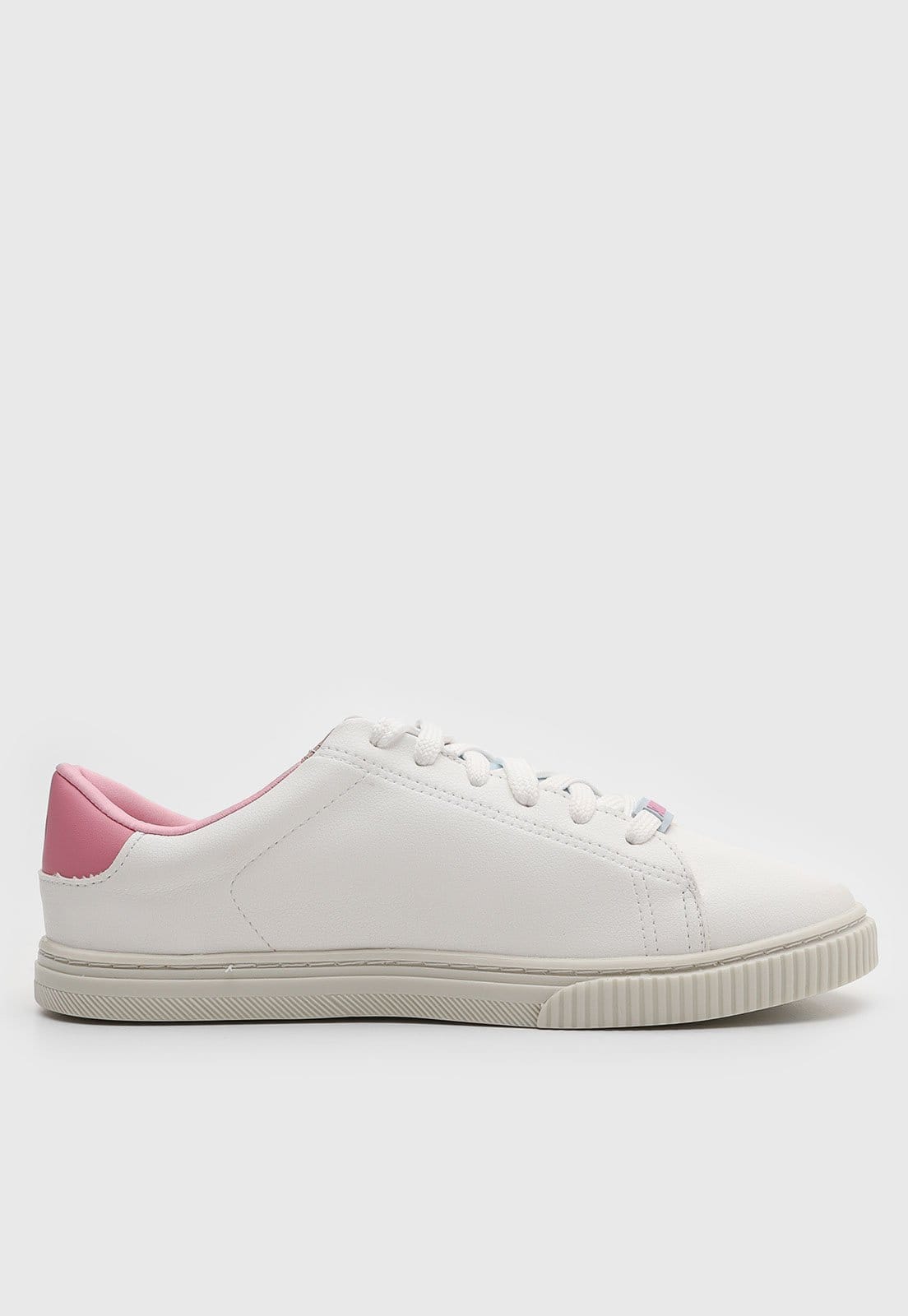 Vista 2 Tênis Feminino Santa Lolla Detalhe Rosa Branco Santa Lolla branco rosa