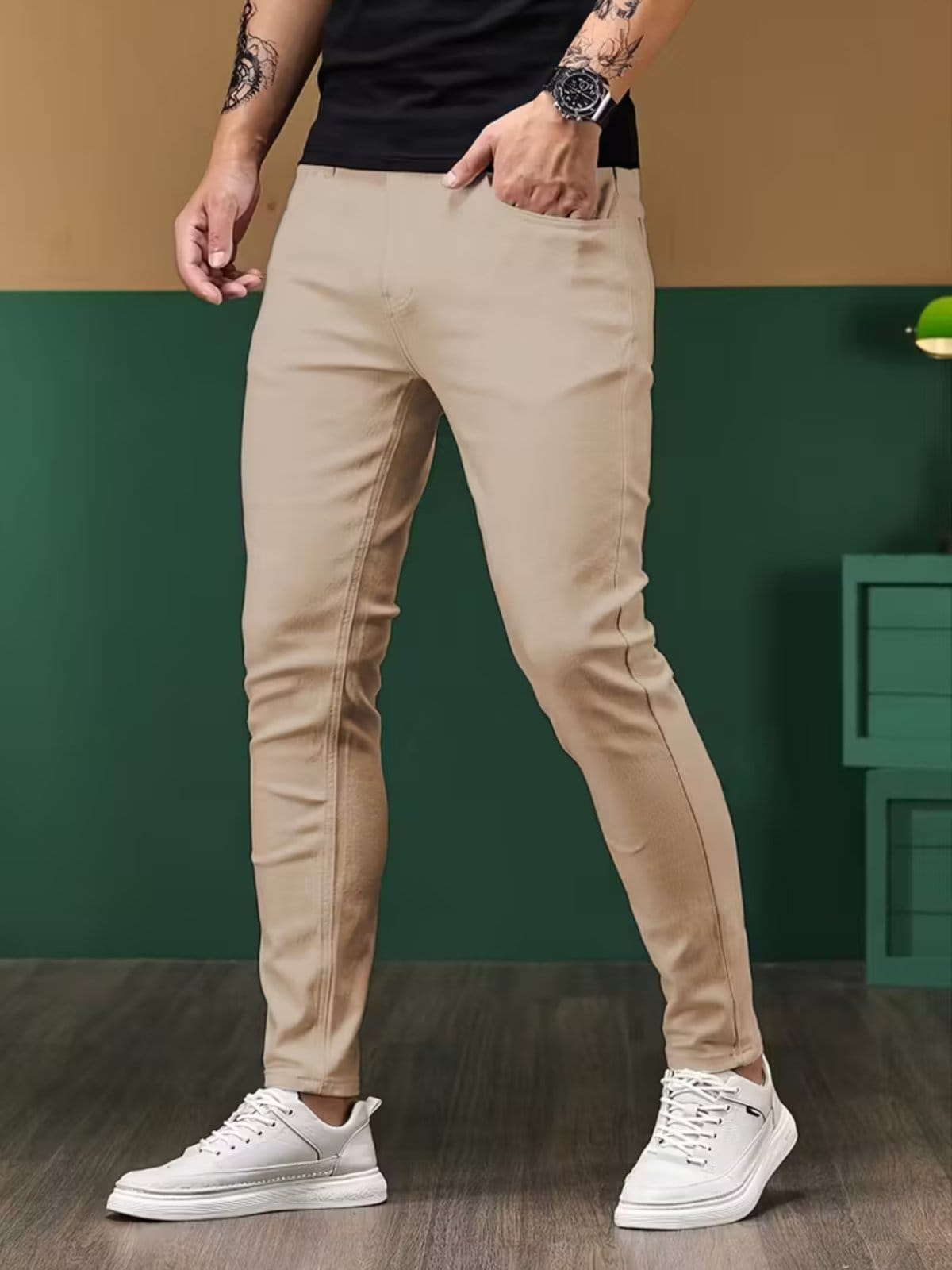 Calça Sarja Masculina Alpha Street Wear Casual e Basica Confortavel Dia a Dia