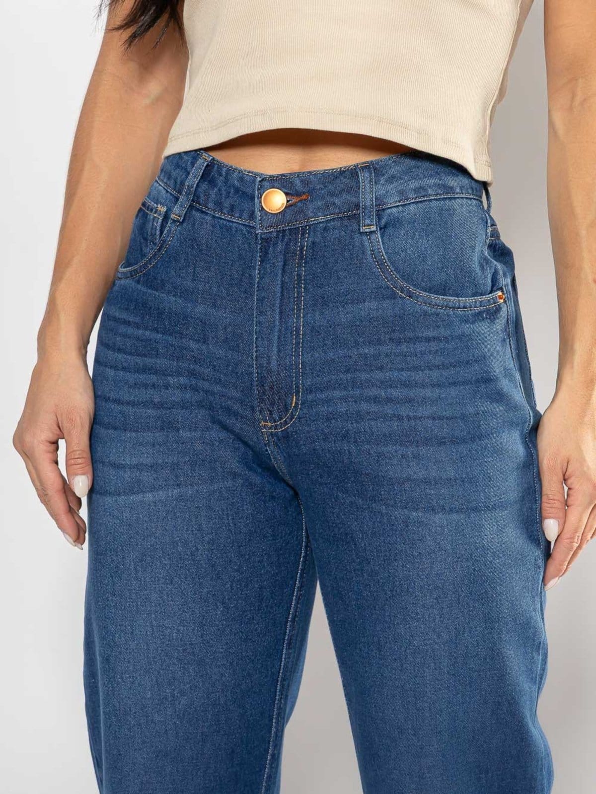 Vista 2 Calça Feminina Mom Crocker - 50846 Crocker jeans