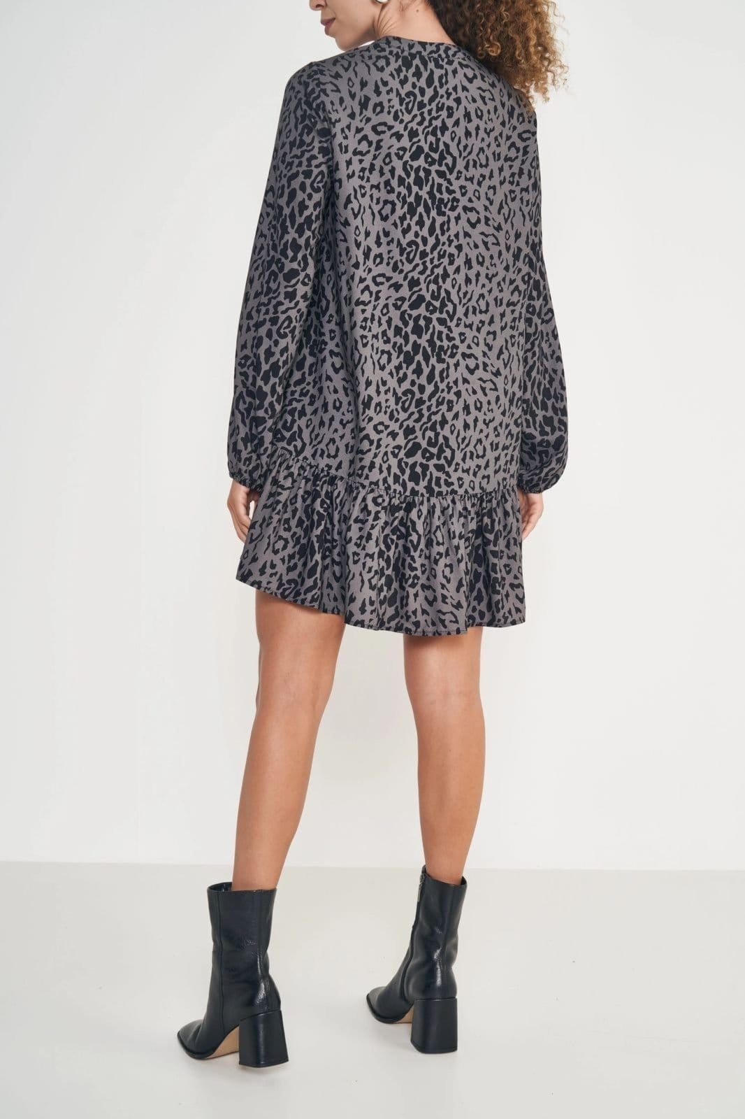 Vista 2 Vestido Onça Moderno Colcci Colcci preto