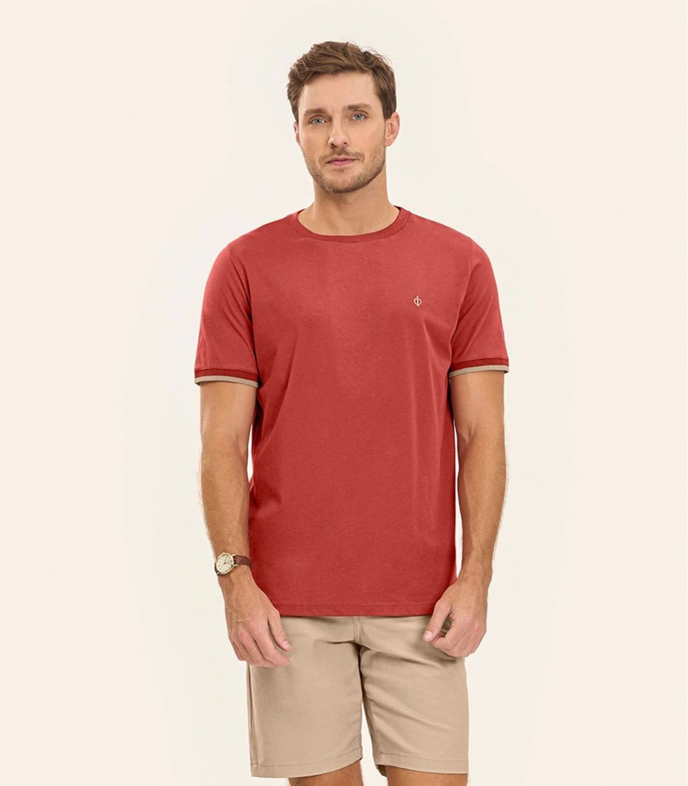 Vista 2 Bermuda Masculina em sarja Diametro Diametro azul