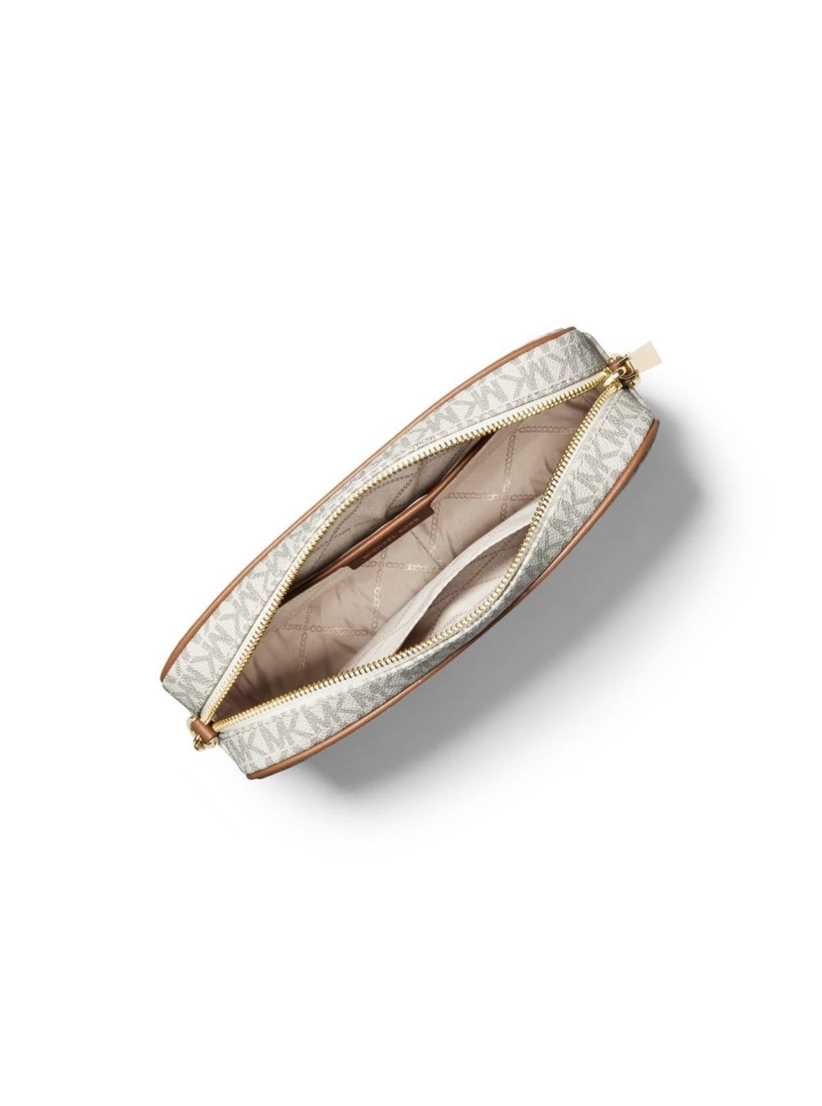 Vista 2 Bolsa Transversal Jet Set Logo Pequena 32F1gj6c7b150 Michael Kors branco