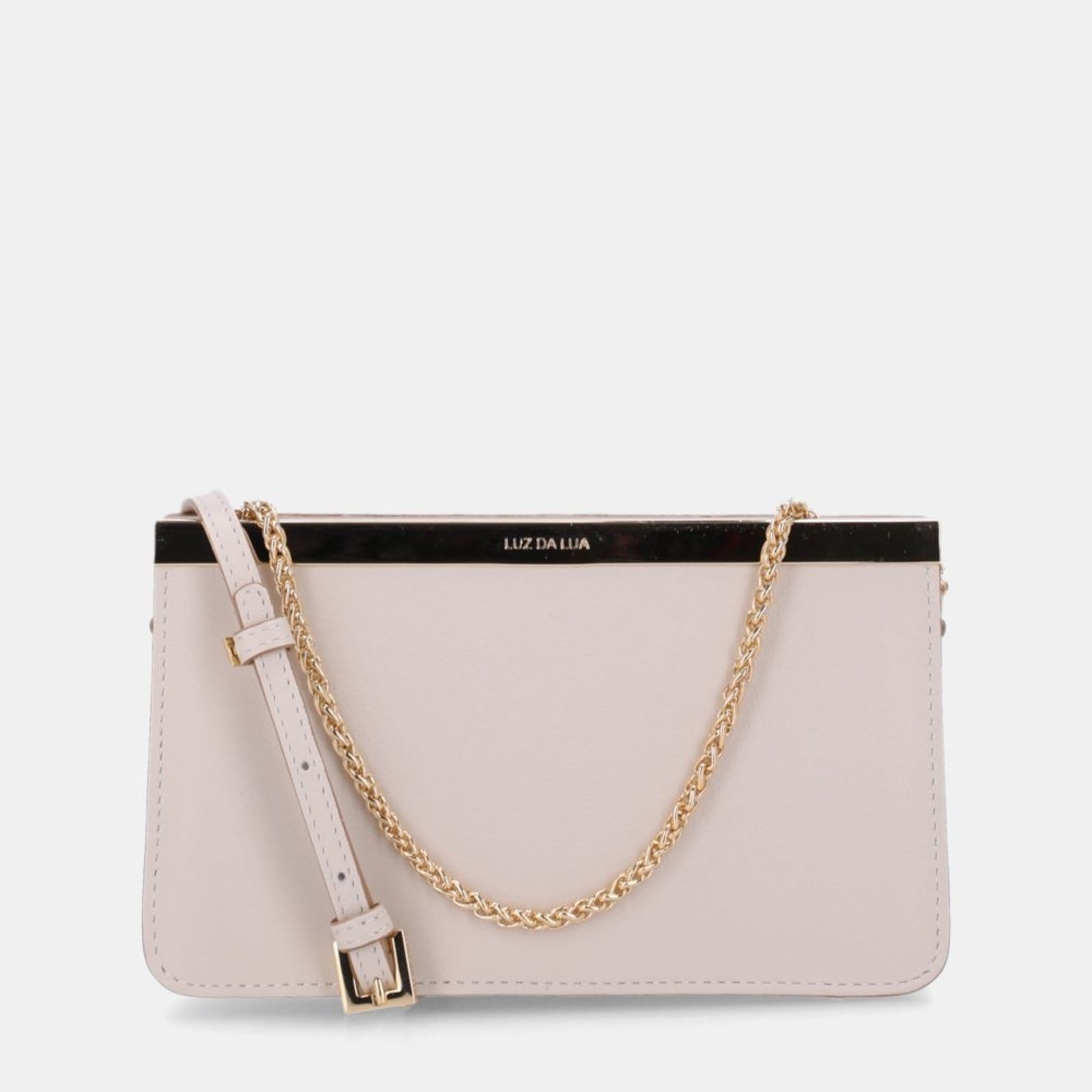 Bolsa Pequena Couro Luz da Lua - 2000478 Luz Da Lua Off-white