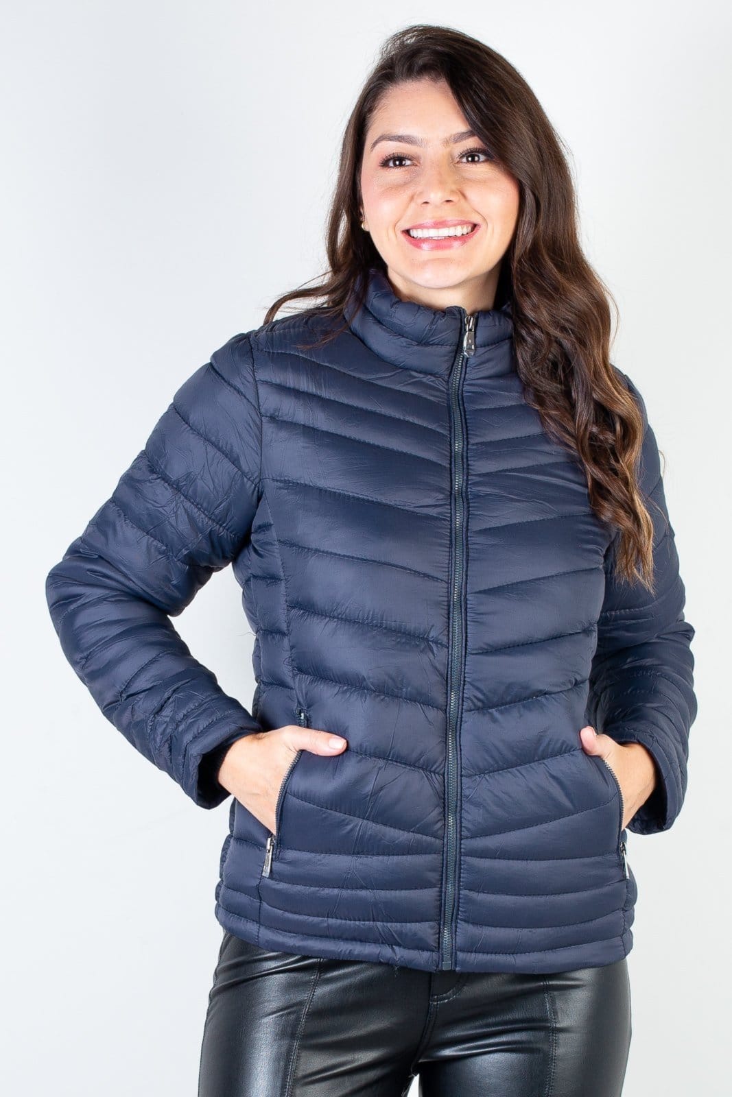 Jaqueta Enluaze Feminina De Nylon Curta 80226